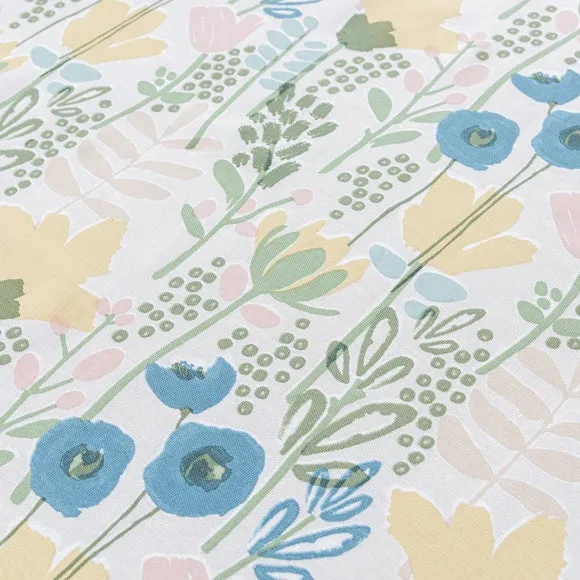 Abstract Floral Wipe Clean Tablecloth - Multicolor, Cotton alternate view