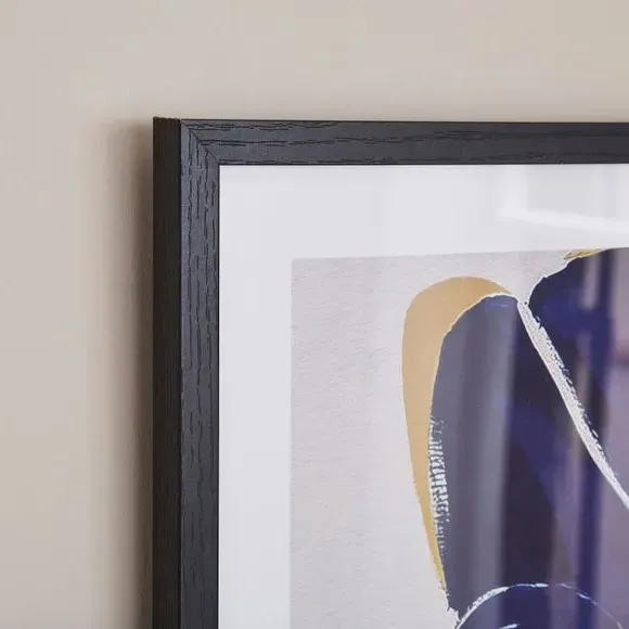 Abstract Framed Print - Blue alternate view
