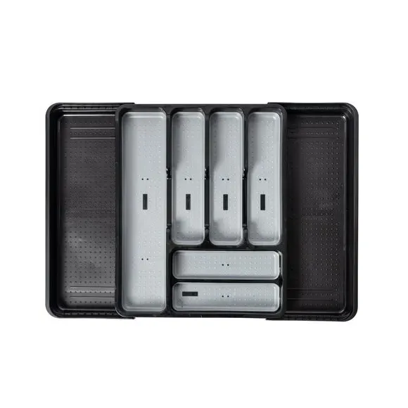 Extendable Drawer Organiser - Black alternate view