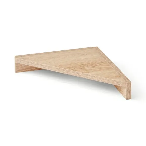 Corner Wall Shelf - Oak Effect, Veneer alternate view