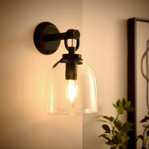 Alba Industrial Wall Light - Clear alternate view