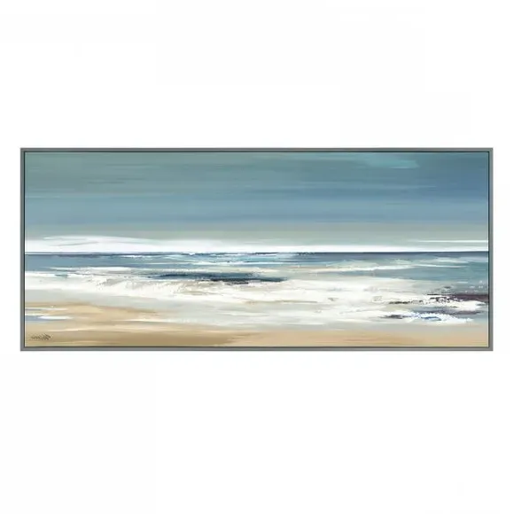 Along the Coastline by Valeria Mravyan Framed Canvas - Grey alternate view