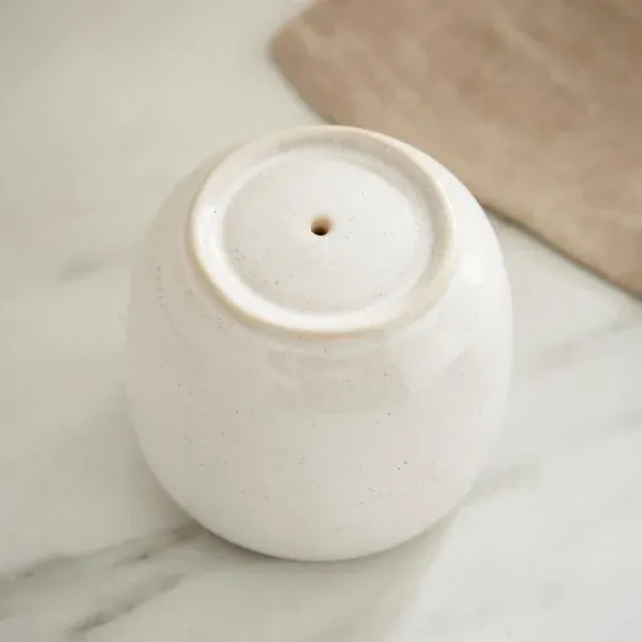 Salt Shaker - White, Stoneware alternate view