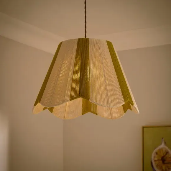 Amara String Easy Fit Pendant Shade - Green, Polyester alternate view