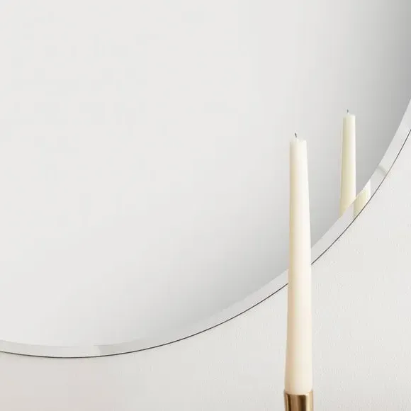 Round Wall Mirror - Silver alternate view