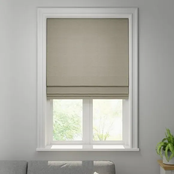 Made to Measure Roman Blind - Stone, Polyester by Dunelm, image 3