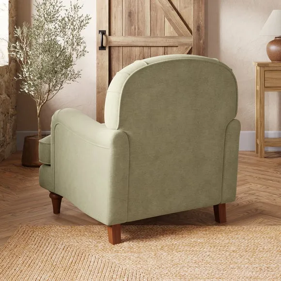 Beatrice II Chenille Armchair - Tonal Sage alternate view