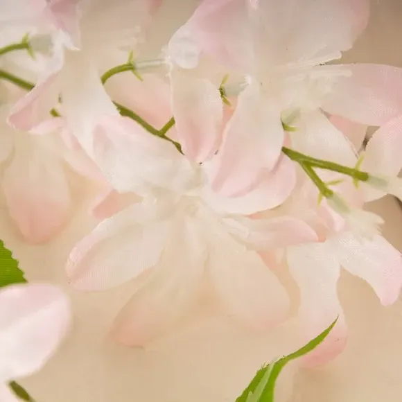 Artificial Hydrangea Garland - Pink, Fabric alternate view
