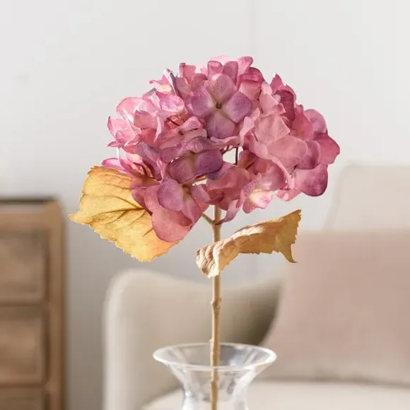 Artificial Hydrangea Stem - Purple alternate view