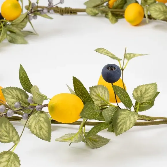 Artificial Lemon & Berry Garland - Yellow alternate view