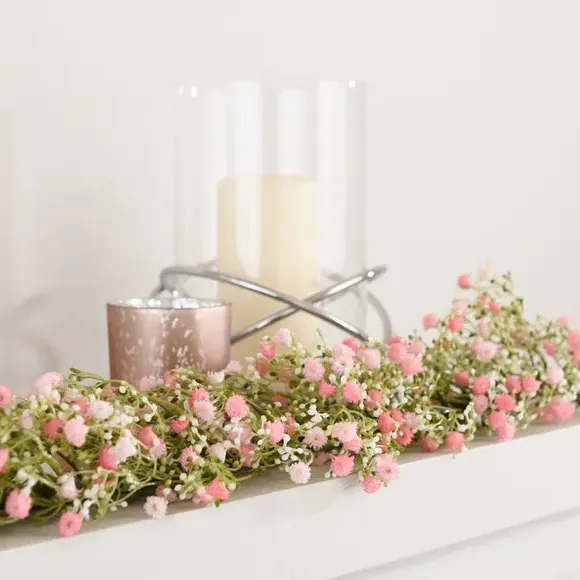 Artificial Gypsophila Garland - Pink alternate view