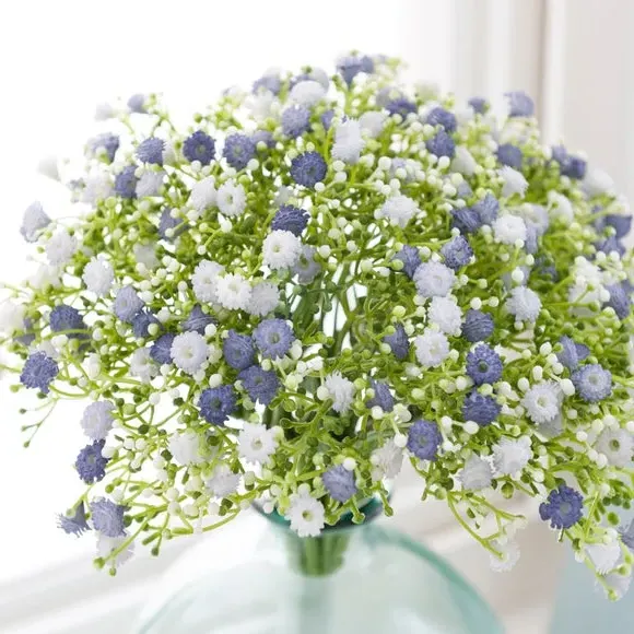 Artificial Gypsophila Stems - Blue alternate view