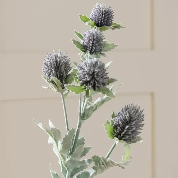 Artificial Thistle Stem - Purple alternate view