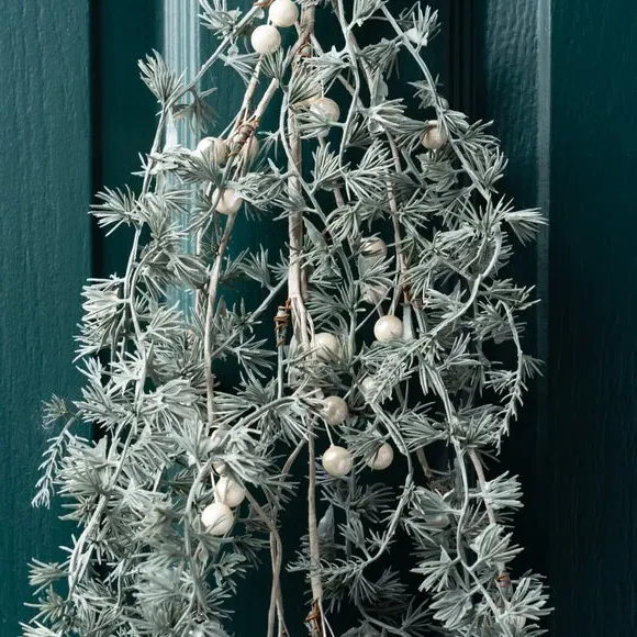 Trailing Pine Swag with Bells - Green, Artificial alternate view
