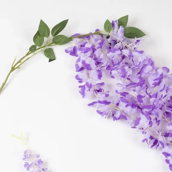 Artificial Wisteria Drop Garland - Purple alternate view