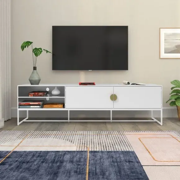 Asia Extra Wide TV Unit - White alternate view