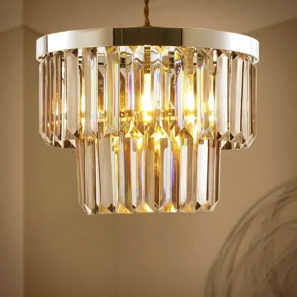 Audra Easy Fit Pendant Shade - Smoke Grey, Metal & Acrylic alternate view