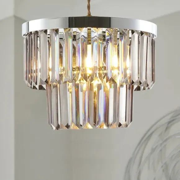 Audra Easy Fit Pendant Shade - Smoke Grey, Metal & Acrylic product