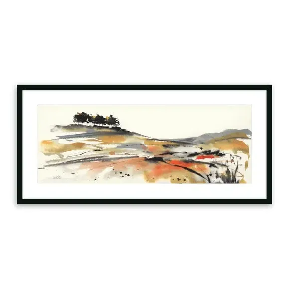 Framed Landscape Print - Black Frame, Glass alternate view
