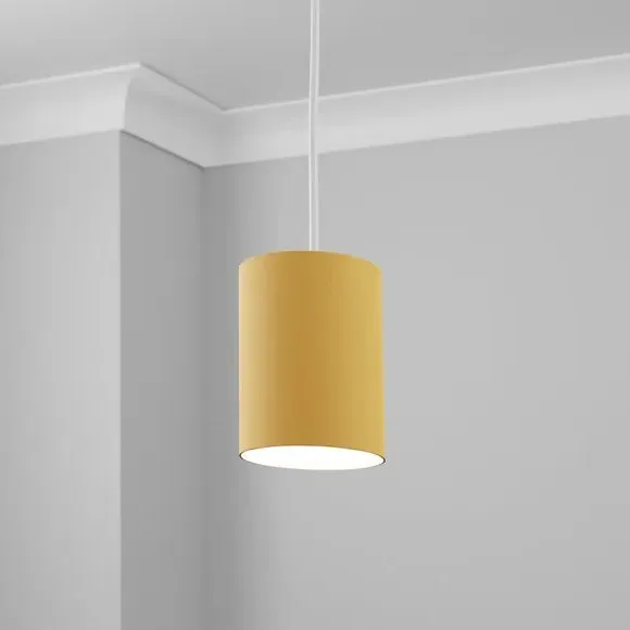 Ava Cylinder Lamp Shade - Ochre, Polycotton product