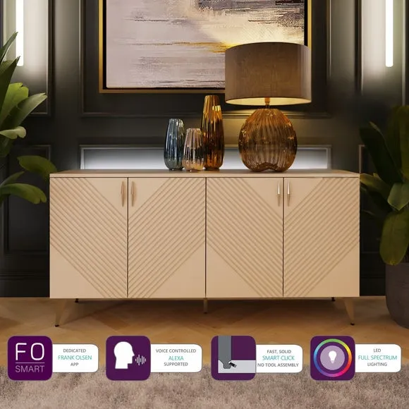 Ava Large Sideboard with Smart LEDs - Antique White alternate view