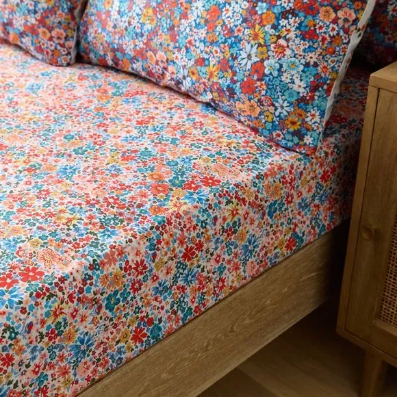 Avie Ditsy Floral Fitted Sheet - Pink, Polycotton product