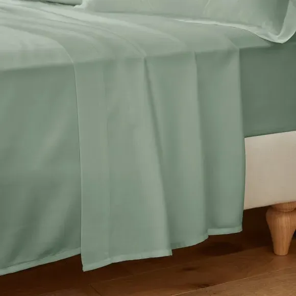 Bamboo Viscose Flat Sheet - Sage Green alternate view
