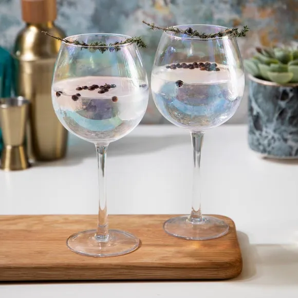 Set of 2 Gin Glasses - Multicolor, Glass alternate view