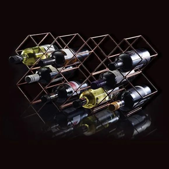 Stackable Wine Rack - Gold, Iron alternate view
