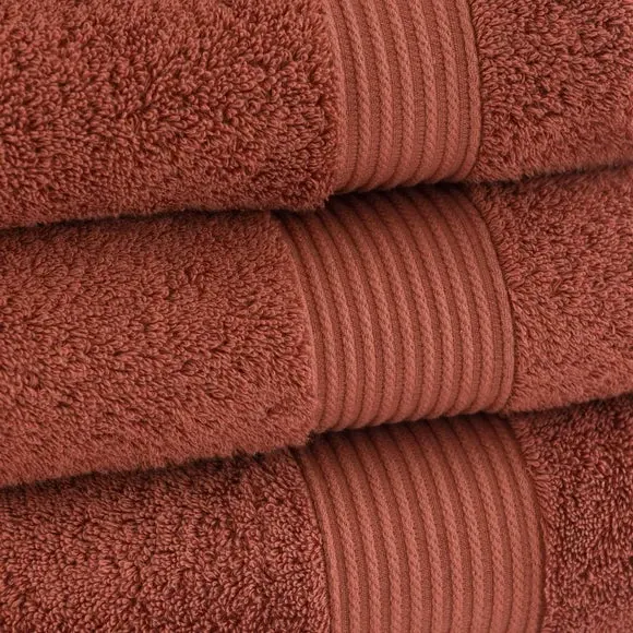 Bath Towel 600 GSM - Terracotta, Egyptian Cotton alternate view