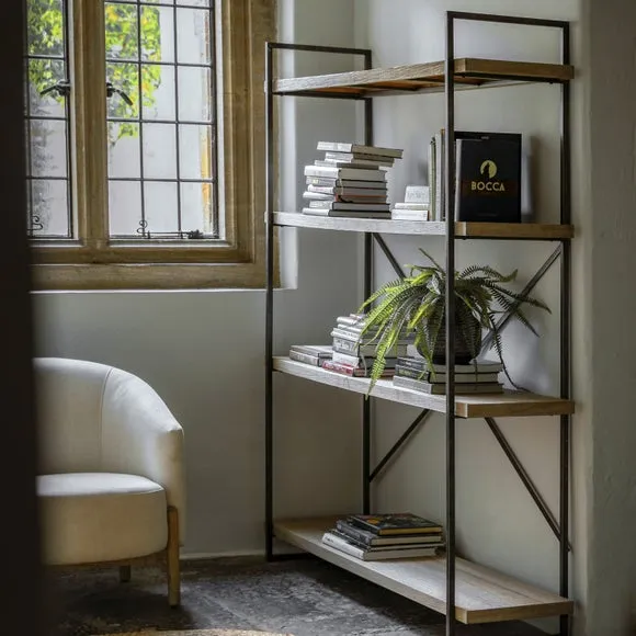 Beacon Open Display Unit - Light Wood, Metal alternate view
