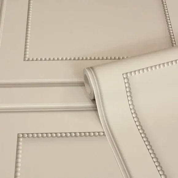 Beaded Panel Wallpaper - Natural alternate view