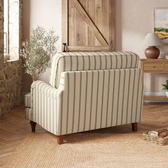 Snuggle Chair with Curved Arms - Olive, Fabric alternate view