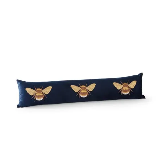 Bees Draught Excluder - Navy alternate view