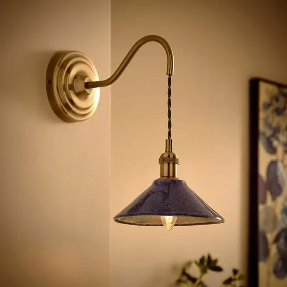 Benny Ceramic Wall Light - Blue alternate view