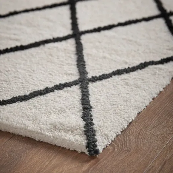 Berber Bath Mat - Black, Polycotton alternate view