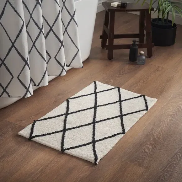 Berber Bath Mat - Black, Polycotton product