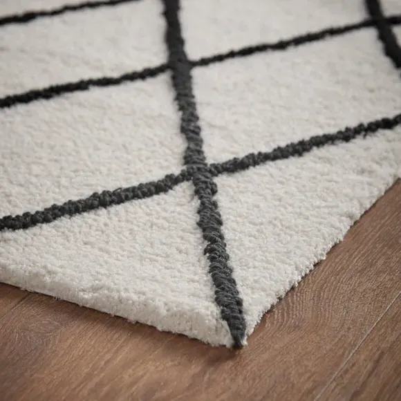 Berber Bath Runner - Black, Polycotton alternate view