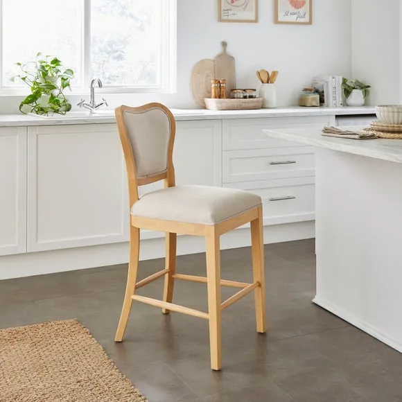 Betty Counter Height Bar Stool - Natural, Fabric product