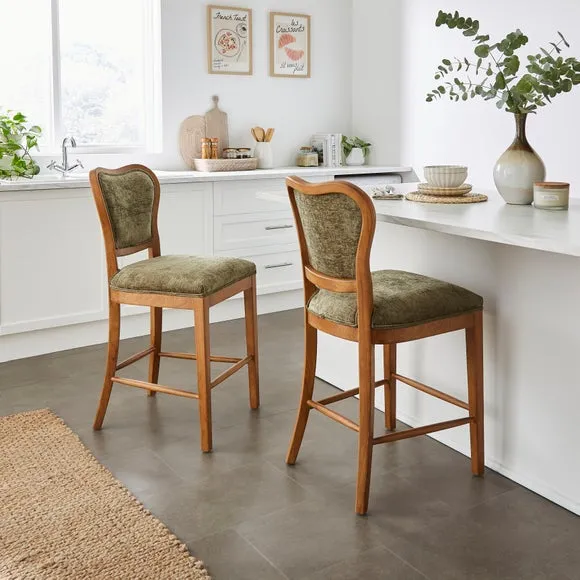 Betty Counter Height Bar Stool - Sage, Chenille alternate view