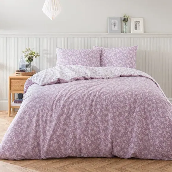 Bexley Floral Duvet Cover and Pillowcase Set - Lilac product
