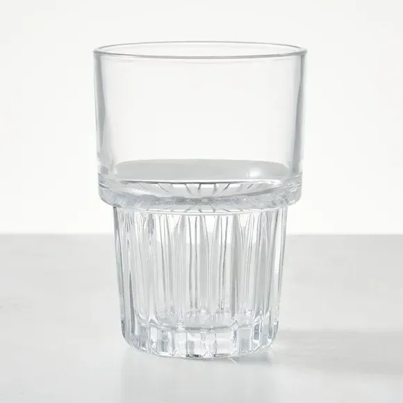 Bistro Ribbed Stacking Highball Glass - Clear