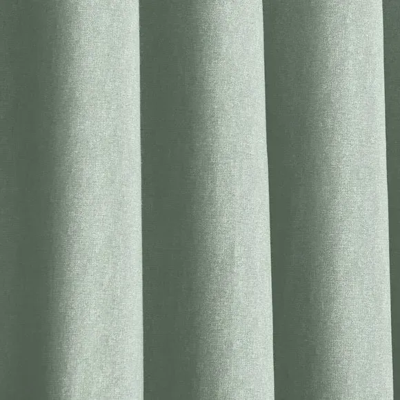 Tyla Blackout Eyelet Curtains with Lining - Duck Egg Blue by Dunelm, image 3