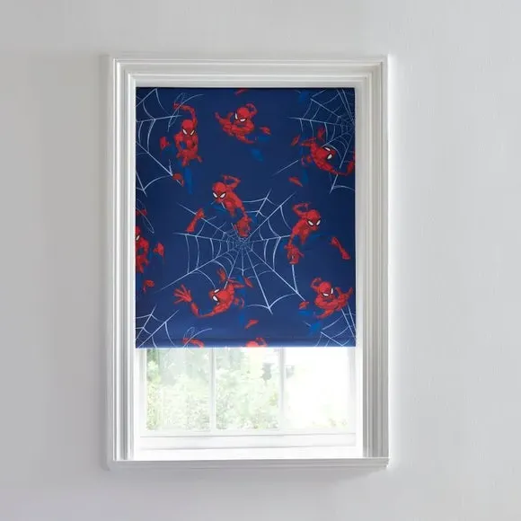 Marvel Spider-Man Blackout Roller Blind - Navy Blue, Polyester alternate view