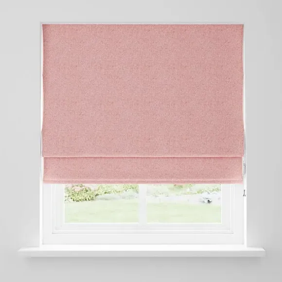 Blackout Roman Blind - Rose, Woven Fabric alternate view