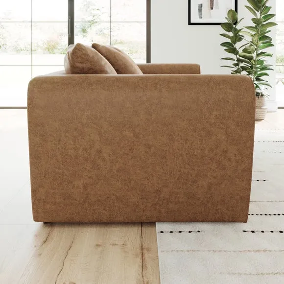 Blake Arizona 2-Seater Sofa - Tan, Faux Leather alternate view