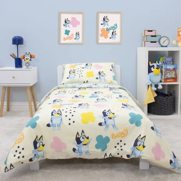 Bluey Duvet Cover and Pillowcase Set - Baby Blue, Polycotton alternate view