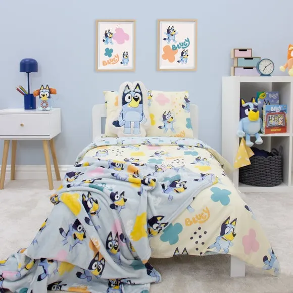 Bluey Duvet Cover and Pillowcase Set - Baby Blue, Polycotton product