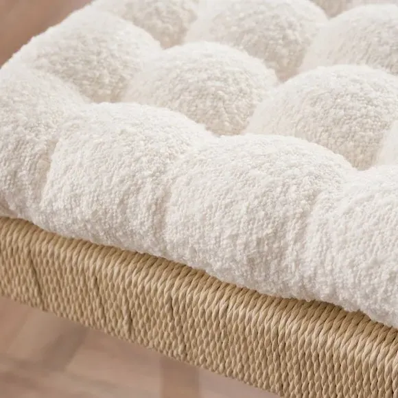 Boucle Seat Pad - Ivory alternate view