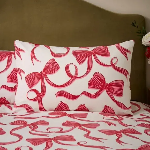 Bows Duvet Cover and Pillowcase Set - Multicolor alternate view